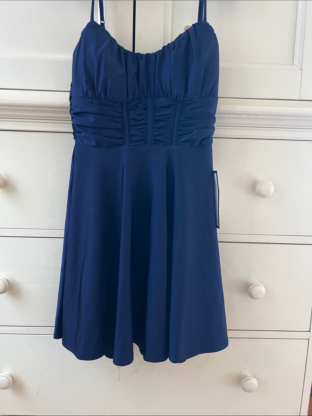 Emerald Sundae Deep Navy Strapless Cocktail Dress